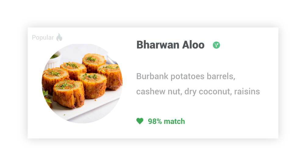 A beautiful digital menu